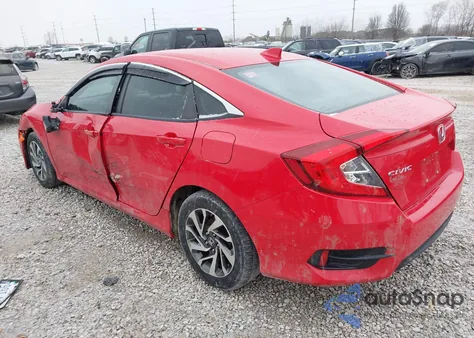 2017 Honda Civic Ex из США, поврежденный, VIN 2HGFC2F74HH503329